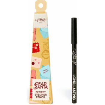 puroBIO Cosmetics Dear Santa Eyeliner Pencil eyeliner khol în ambalaj cadou