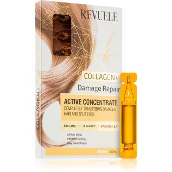 Revuele Active Concentrate Collagen+ fiolă pentru par foarte deteriorat