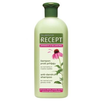 Sampon Antimatreata pentru Scalp Gras - Subrina Recept Intensive & Balancing Anti-Dandruff Shampoo, 400 ml