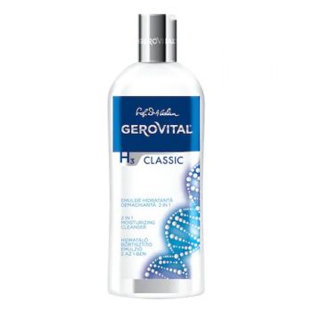 Emulsie hidratanta si demachianta 2in1 Gerovital H3 Classic (Concentratie: Lotiune, Gramaj: 200 ml)