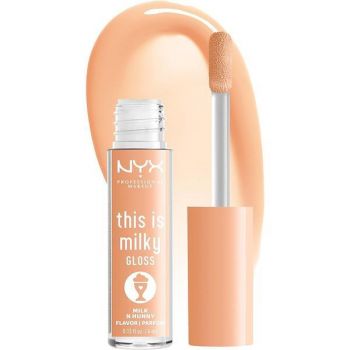 Luciu de buze, NYX Professional Makeup, This Is Milky Lip Gloss, Milk N Hunny, 4 ml