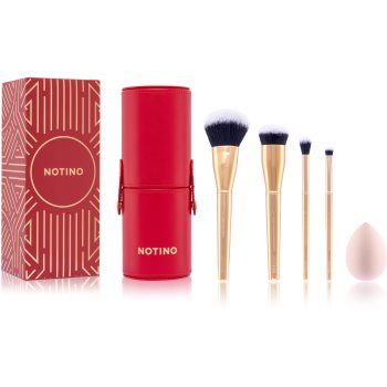 Notino Gift Set Make-up Brushes and Sponge Gift Set set de pensule cu husă