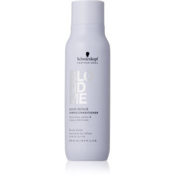 Schwarzkopf Professional Blondme Bond Repair Purple Conditioner balsam de par violet pentru par blond