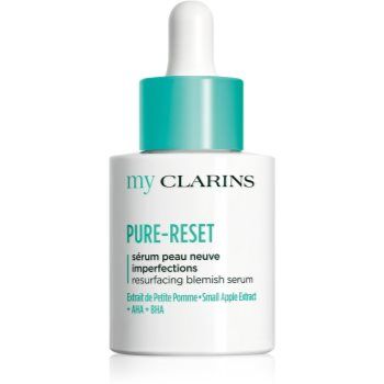 Clarins My Clarins Pure-Reset Resurfacing Blemish Serum ser revigorant pentru tenul gras, predispus la acnee