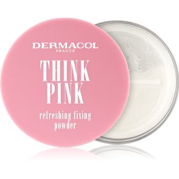 Dermacol Think Pink pudra pulbere transparentă