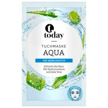 Masca de Fata cu Acid Hialuronic si Aloe Vera Today, pachet de 1 bucata