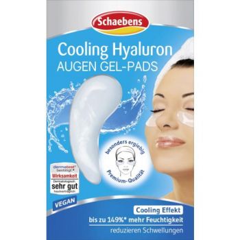 Masca hidrogel pentru ochi - Cool Hyaluronic Eye Patches de la Schaebens, 2 buc