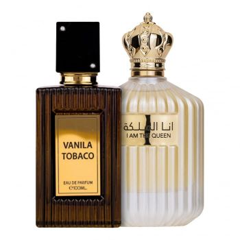 Pachet 2 parfumuri Vanila Tobacco 100 ml si I Am the Queen 100 ml