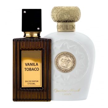 Pachet 2 parfumuri Vanila Tobacco 100 ml si Opulent Musk 100 ml