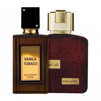 Pachet 2 parfumuri Vanila Tobacco 100 ml si Ramz Gold 100 ml