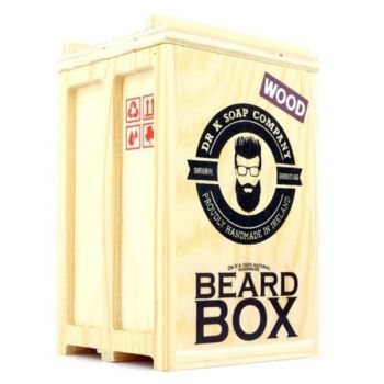 Set Ingrijire Barba Dr. K Soap Company Beard Box - Woodland - Sapun pentru Barba 100 g, Tonic pentru Barba 10 ml, Pieptene pentru Barba