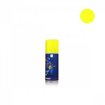 Spray colorant pentru par CRAZY COLOURS - colorare temporara - GALBEN NEON