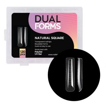 Tips Natural Square Dual Forms - 120 buc