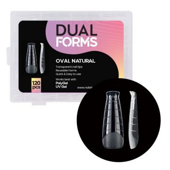 Tips Oval Natural Dual Forms - 120 buc