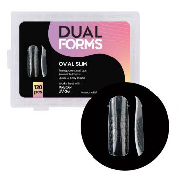 Tips Oval Slim Dual Forms - 120 buc