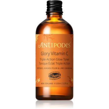 Antipodes Glory Vitamin C Triple-Action Glow Toner solutie tonica cu efect de iluminare pentru uniformizarea nuantei tenului