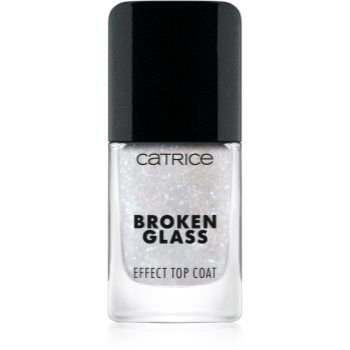 Catrice Broken Glass Effect Top Coat lac de unghii/parte sus cu particule stralucitoare