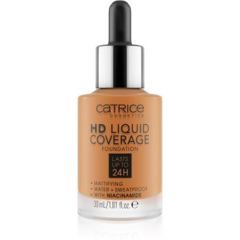 Catrice HD Liquid Coverage Foundation fard lichid rezistent la apa cu efect matifiant