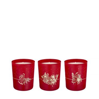 Festive candle trio set 225 gr