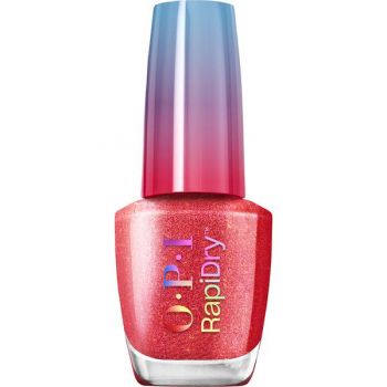 Lac de Unghii cu Uscare Rapida - OPI RapiDry™, Fuego On-the-Go, 9 ml