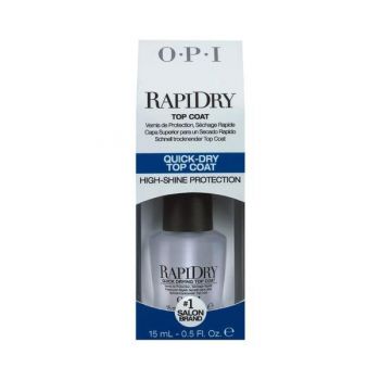 Lac de unghii pentru uscare rapida, OPI RapiDry Top Coat 15 ml