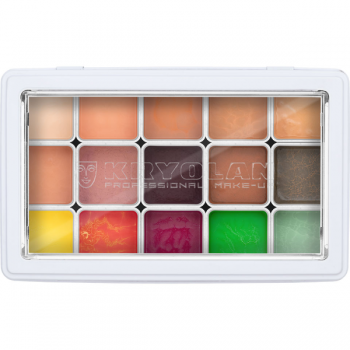 Paleta farduri pe baza de alcool Kryolan FX Design Color Palette Complexion 15 culori 15gr