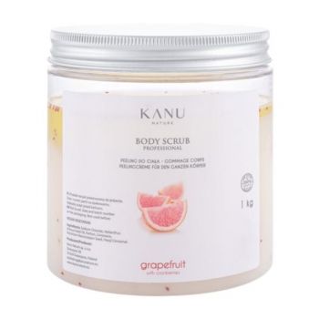 Scrub Exfoliant pentru Corp cu Grapefruit si Merisoare - KANU Nature Body Scrub Professional Grapefruit with Cranberries, 1000 g