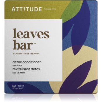 Attitude Leaves Bar Sea Salt balsam solid cu efect detoxifiant