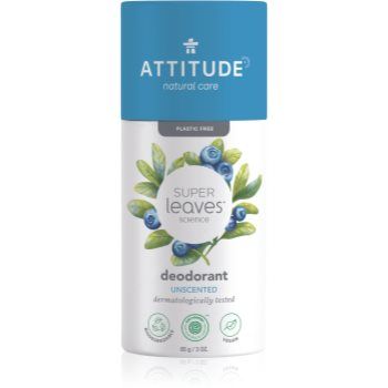 Attitude Super Leaves Unscented deodorant fără conținut săruri de aluminiu