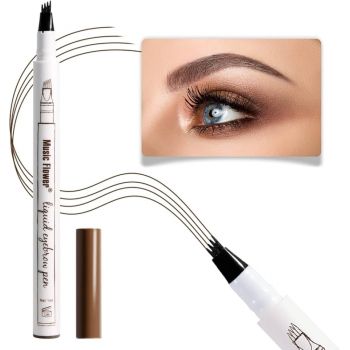 Creion Sprancene cu efect Microblading, Makeup, Fine Sketch Tattoo, Coffee