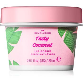 I Heart Revolution Tasty Coconut Exfoliant pentru buze cu ulei de cocos