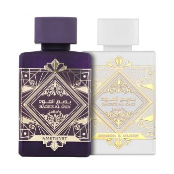 Pachet 2 parfumuri Badee Al Oud Amethyst 100 ml si Badee Al Oud Honor Glory 100 ml