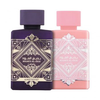 Pachet 2 parfumuri Badee Al Oud Amethyst 100 ml si Badee Al Oud Noble Blush 100 ml