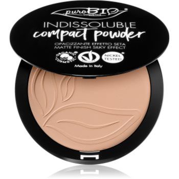 puroBIO Cosmetics Indissouble pudra compacta cu efect matifiant