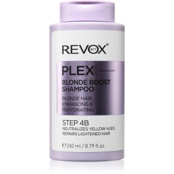 Revox B77 Plex Blonde Boost Shampoo. Step 4B șampon pentru neutralizarea tonurilor de galben pentru par blond