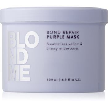 Schwarzkopf Professional Blondme Bond Repair Purple Mask Masca de par neutralizeaza tonurile de galben