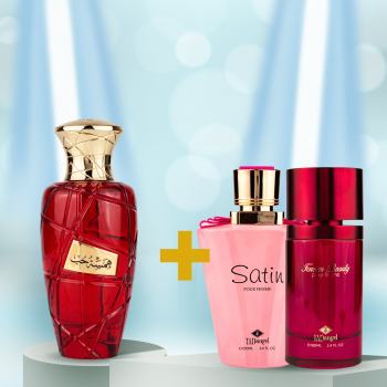 Set Cadou Parfum Dama - Hamsat Hob + Forever Beauty Femme + Satin Femme