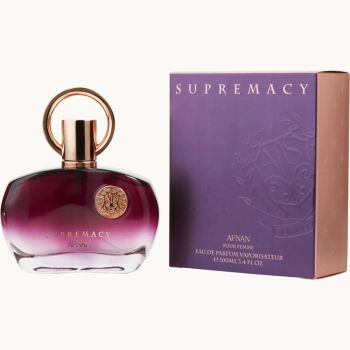 Apa de parfum Supremacy Purple, Afnan, Femei - 100 ml - inspirat din Erba Pura, Infusing It With A Delightful Twist Of Heightened Fruity Notes And A Warm Amber Essence