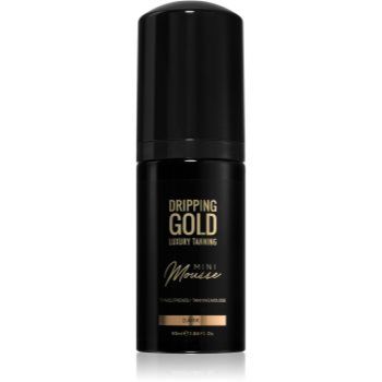 Dripping Gold Luxury Tanning Mini Mousse spumă bronzare pentru față și corp