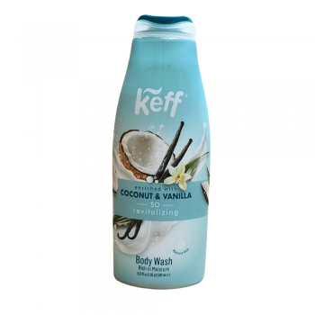 Gel de Dus Keff Fluffy Coconut Vanilla Hidratare si Parfum Exotic 500 ml