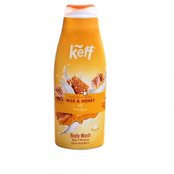 Gel de Dus Keff Milk Honey Hidratare si Rasfat Natural 500 ml