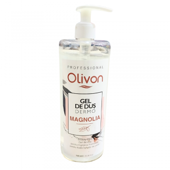 Gel de Dus Olivon cu Magnolie  Prospetime si Catifelare 750 ml cu Pompita