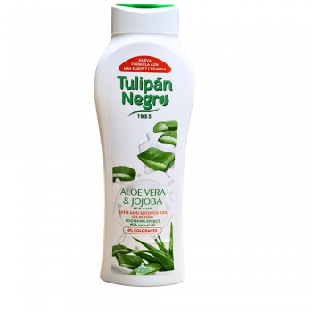 Gel de Dus Tulipan Negro Aloe Vera  Jojoba  Hidratare si Revitalizare Naturala 650 ml