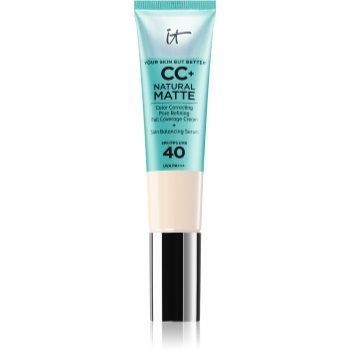 IT Cosmetics Your Skin But Better CC+ Cream Natural Matte machiaj cu efect matifiant SPF 40