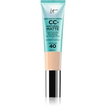 IT Cosmetics Your Skin But Better CC+ Cream Natural Matte machiaj cu efect matifiant SPF 40