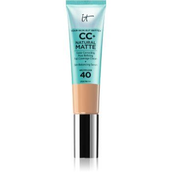 IT Cosmetics Your Skin But Better CC+ Cream Natural Matte machiaj cu efect matifiant SPF 40