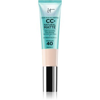 IT Cosmetics Your Skin But Better CC+ Cream Natural Matte machiaj cu efect matifiant SPF 40