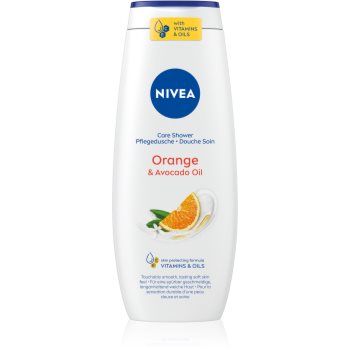 NIVEA Orange & Avocado Oil gel calmant pentru dus