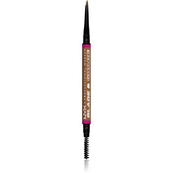 NYX Professional Makeup Blade & Shade creion pentru sprancene cu pensula