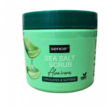 Sence Crema Exfolianta de Corp cu Sare de Mare si Aloe Vera Hidratare si Revitalizare 500 g